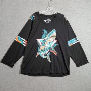 San‎ Jose Sharks Men Jersey Medium Black Tristan Eaton Shark Uprising Graphic